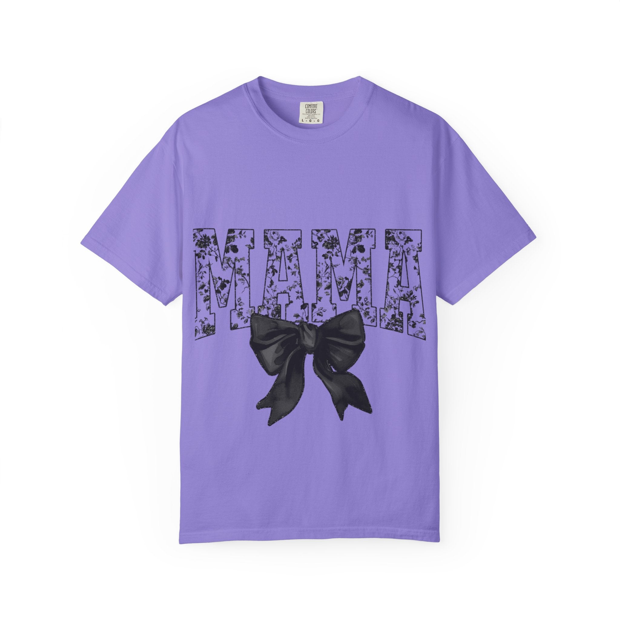 Mama Floral Bow T-Shirt — Mother's Day Floral "MAMA" Tee