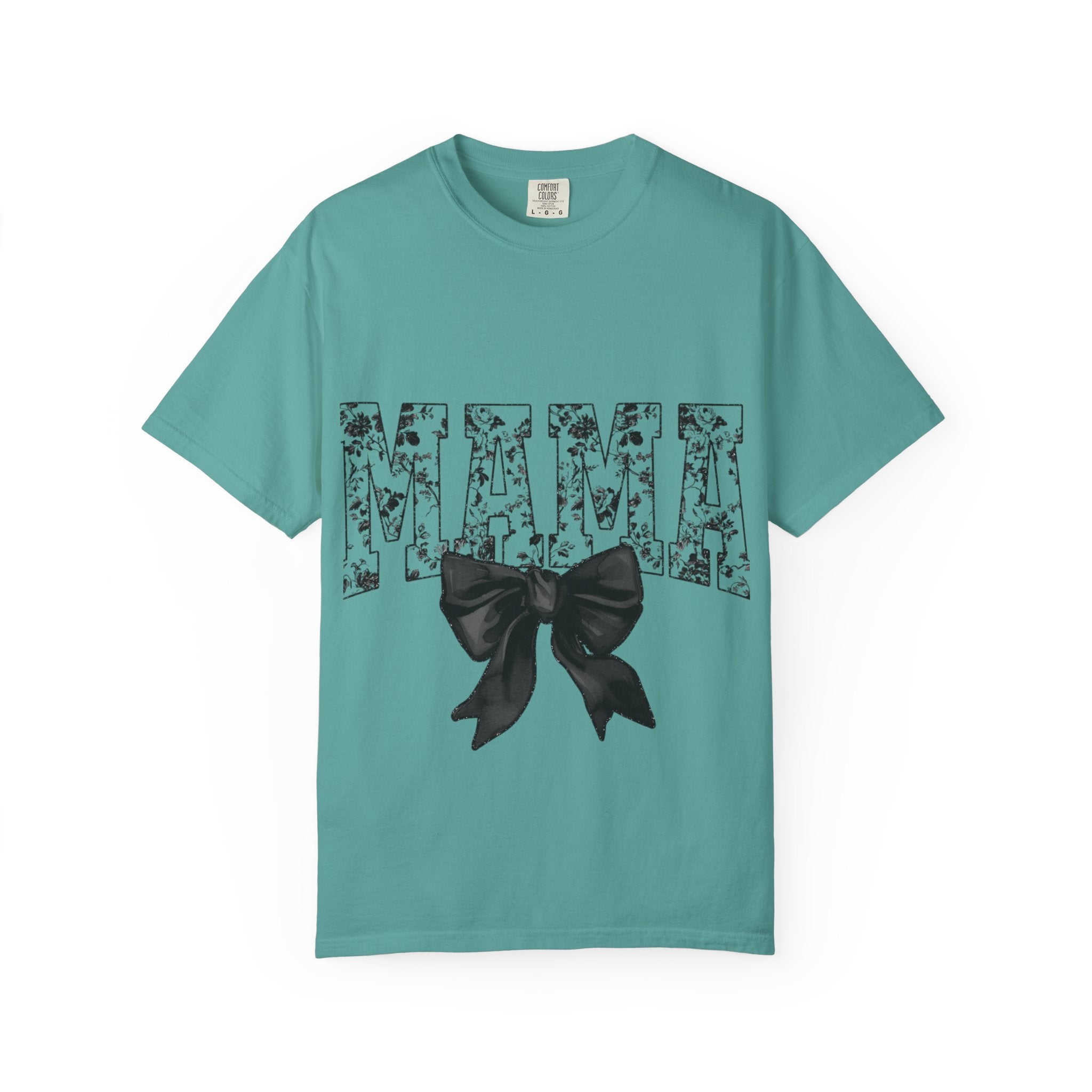 Mama Floral Bow T-Shirt — Mother's Day Floral "MAMA" Tee
