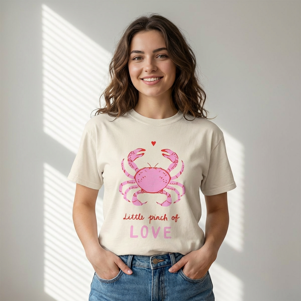 Crab 'Little Pinch of Love' T-Shirt