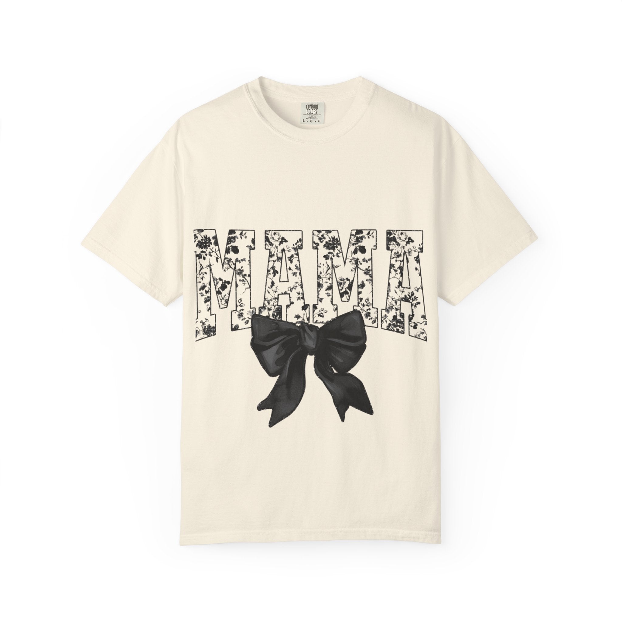 Mama Floral Bow T-Shirt — Mother's Day Floral "MAMA" Tee