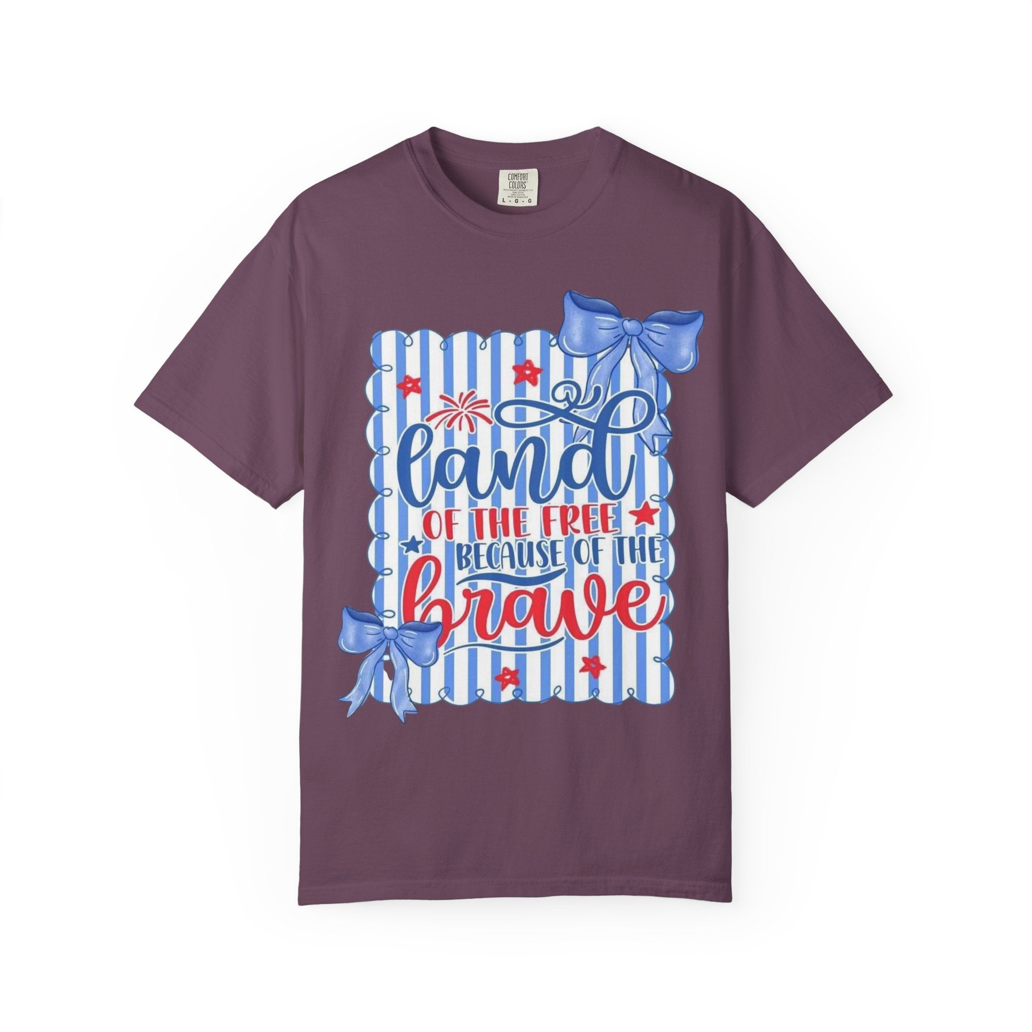 Patriotic "Land of the Free, Because of the Brave" T-Shirt