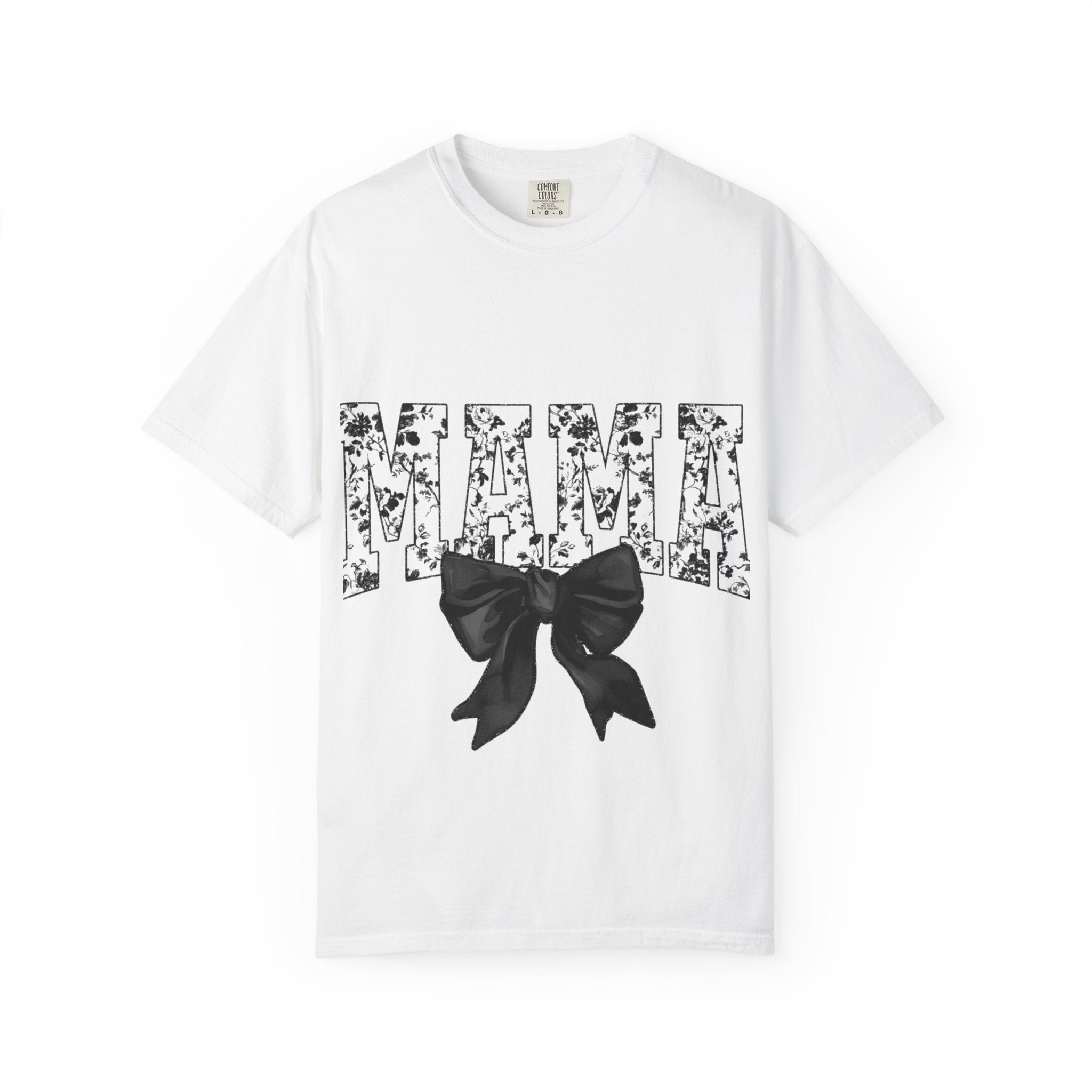 Mama Floral Bow T-Shirt — Mother's Day Floral "MAMA" Tee