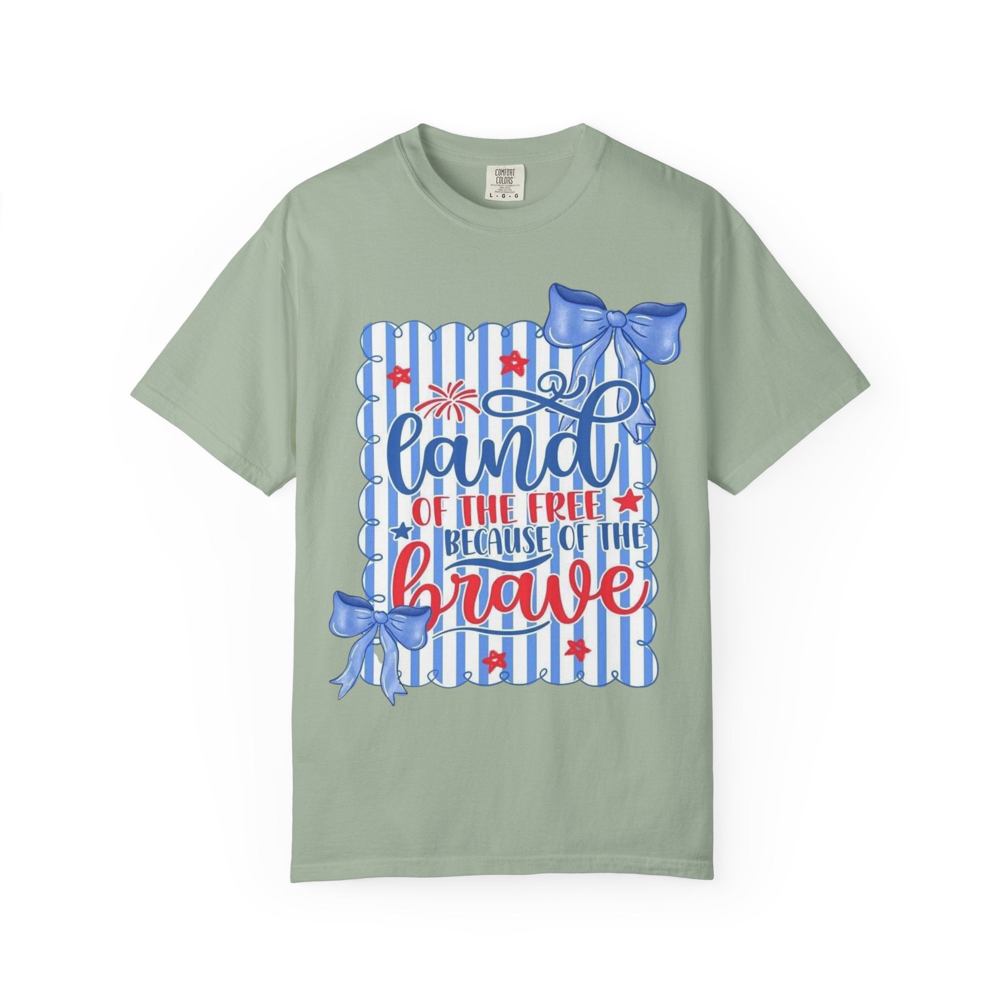 Patriotic "Land of the Free, Because of the Brave" T-Shirt